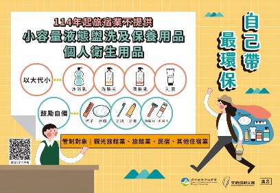 飯店將不主動提供一次性備品