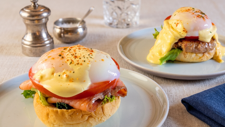 蛋汁爆發｜The Café班尼迪克蛋Brunch上桌
